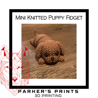 Mini Knitted Puppy Fidget